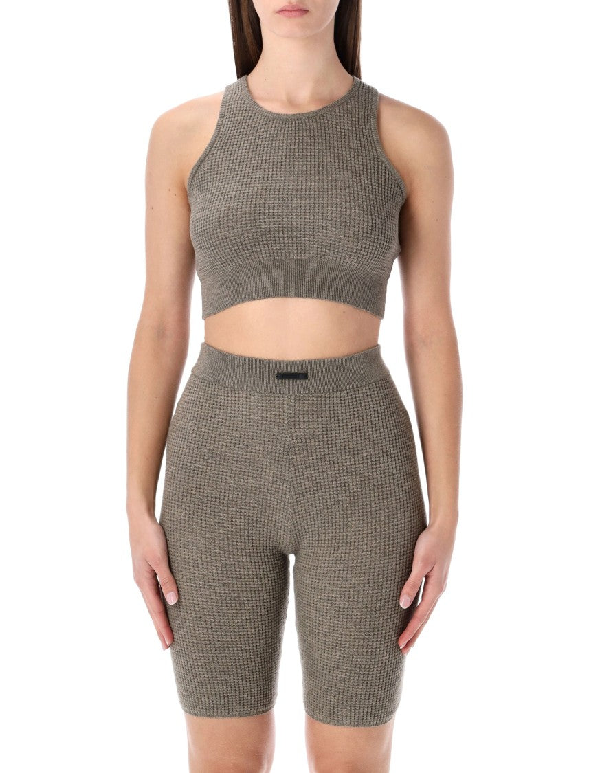 Fear Of God Waffle Knit Cropped Sport Tank
