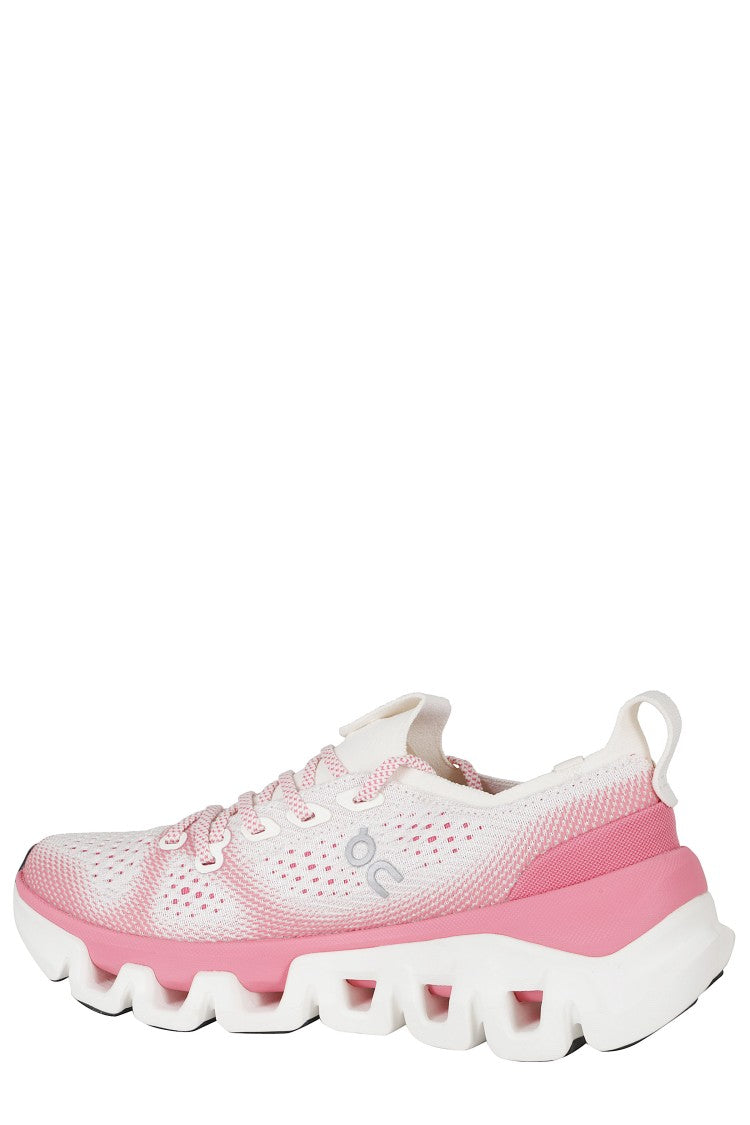 On Running Pink Cloud X Tempo Mesh Rubber Sole Nylon Sneakers