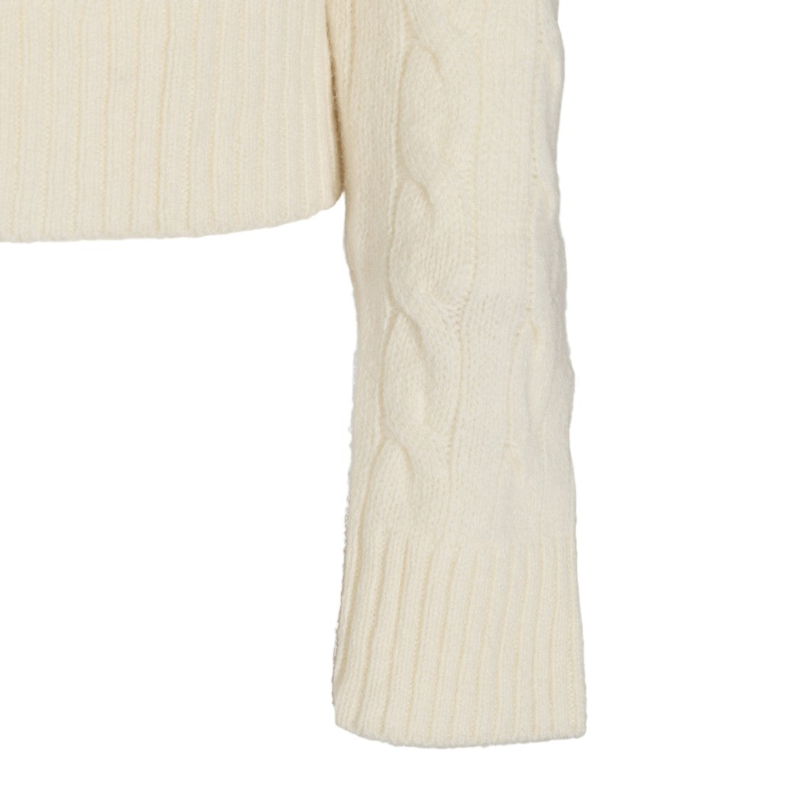 Polo Ralph Lauren Cable Knit Sweater With High Turtleneck And Logo Detail