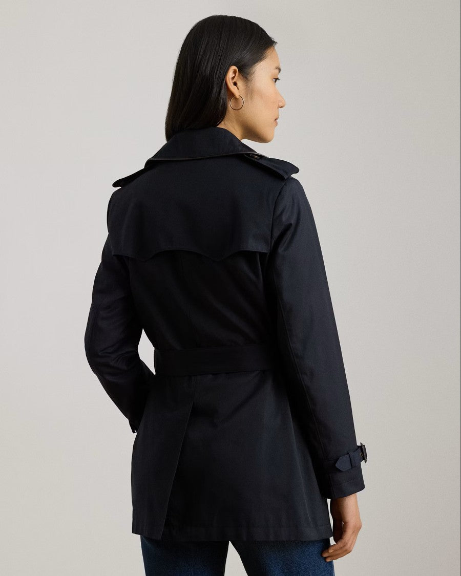 Lauren Ralph Lauren Navy Blue Lined Trench Coat