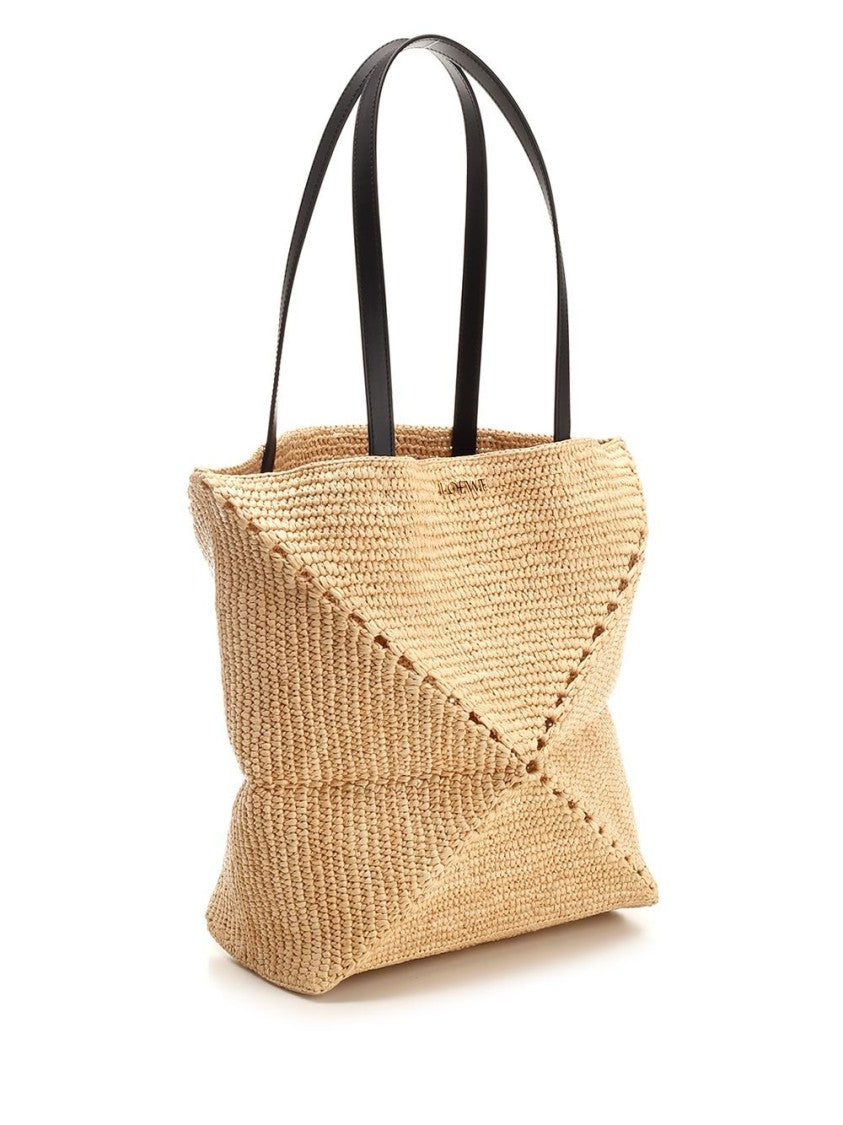 Loewe Woven Raffia Shoulder Bag