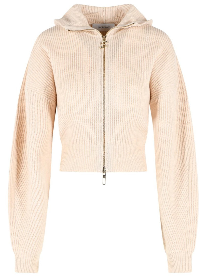 Sportmax Ivory Wool-Cashmere Balco Cardigan