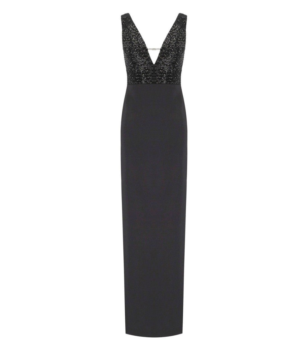 Elisabetta Franchi Red Carpet Black Dress