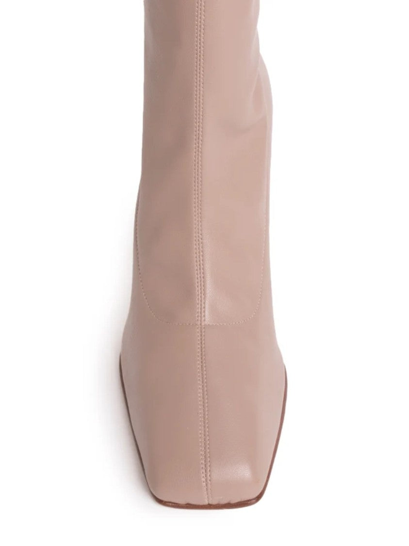 Gia Borghini Pink Leather Loulou Ankle Boots