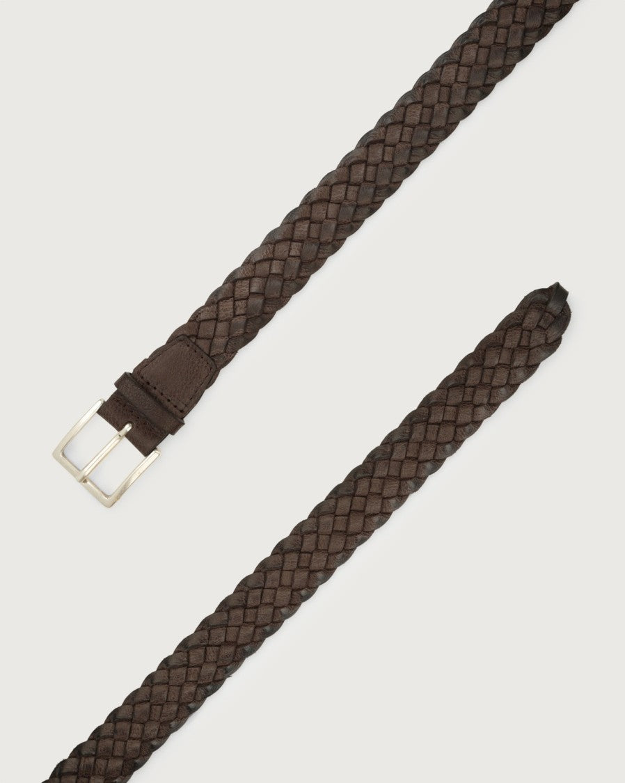 Orciani Braided Calfskin Belt
