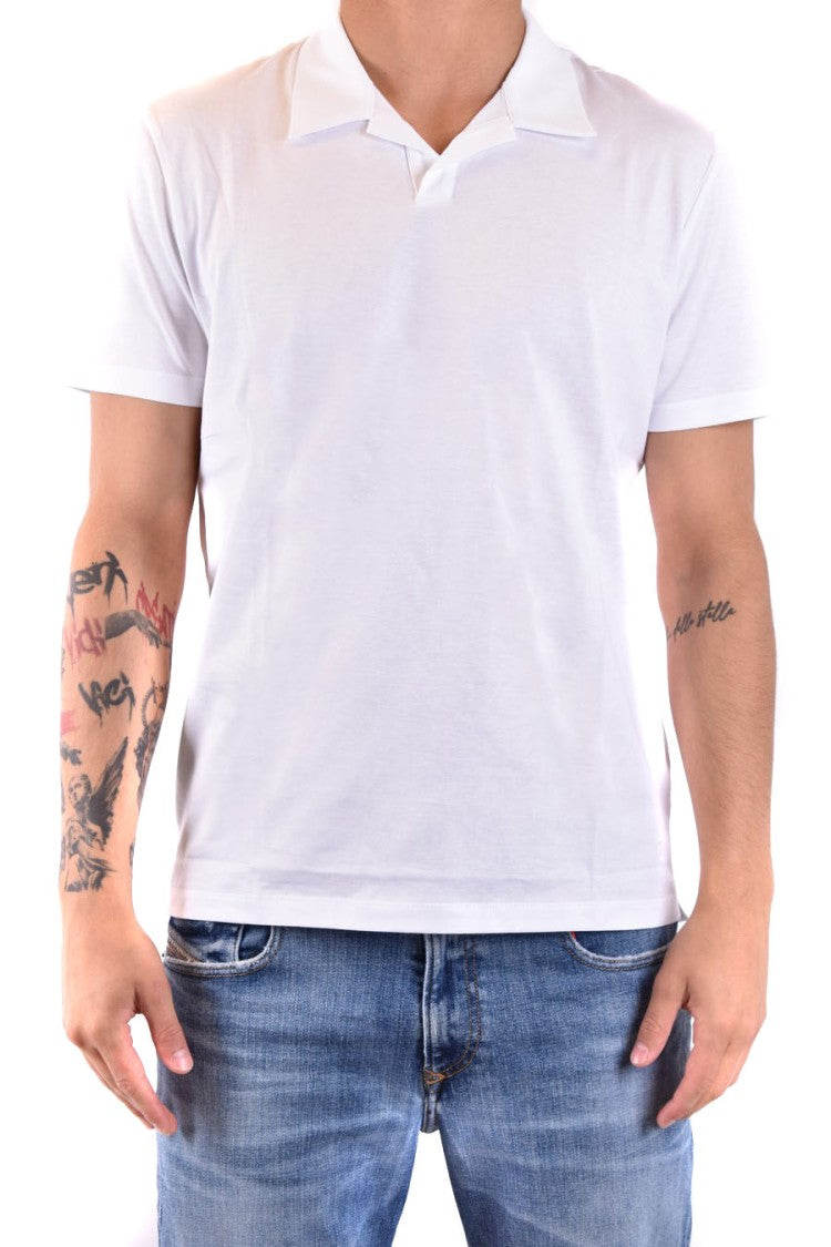 Dondup Classic White Polo Collar T-Shirt