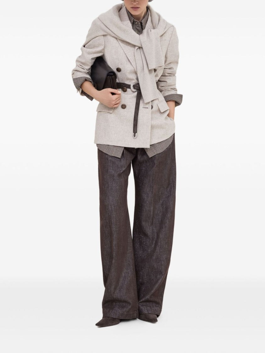 Brunello Cucinelli Double-Breasted Wool Jacket