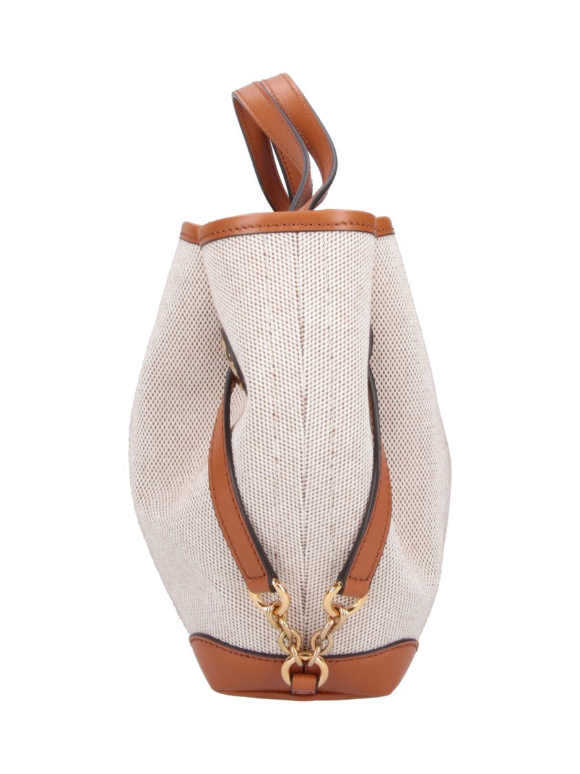 Chloé Medium Tote Bag With Textured Fabric