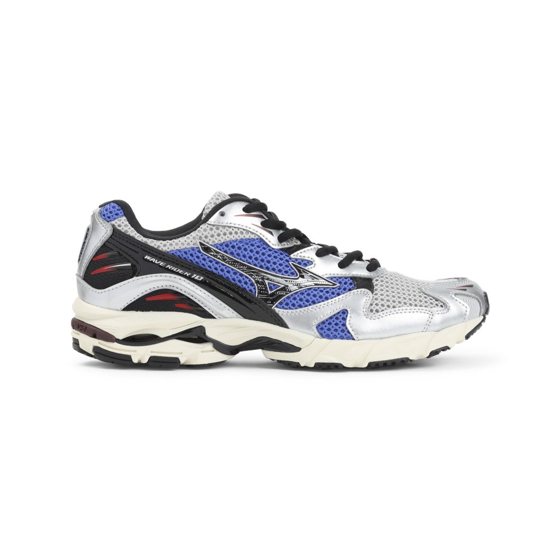 Mizuno Wave Rider 10 Sport Daddling Blue Leather Sneakers