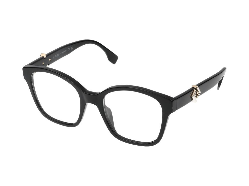 Maison Fendi Black Oversized Square Eyeglasses