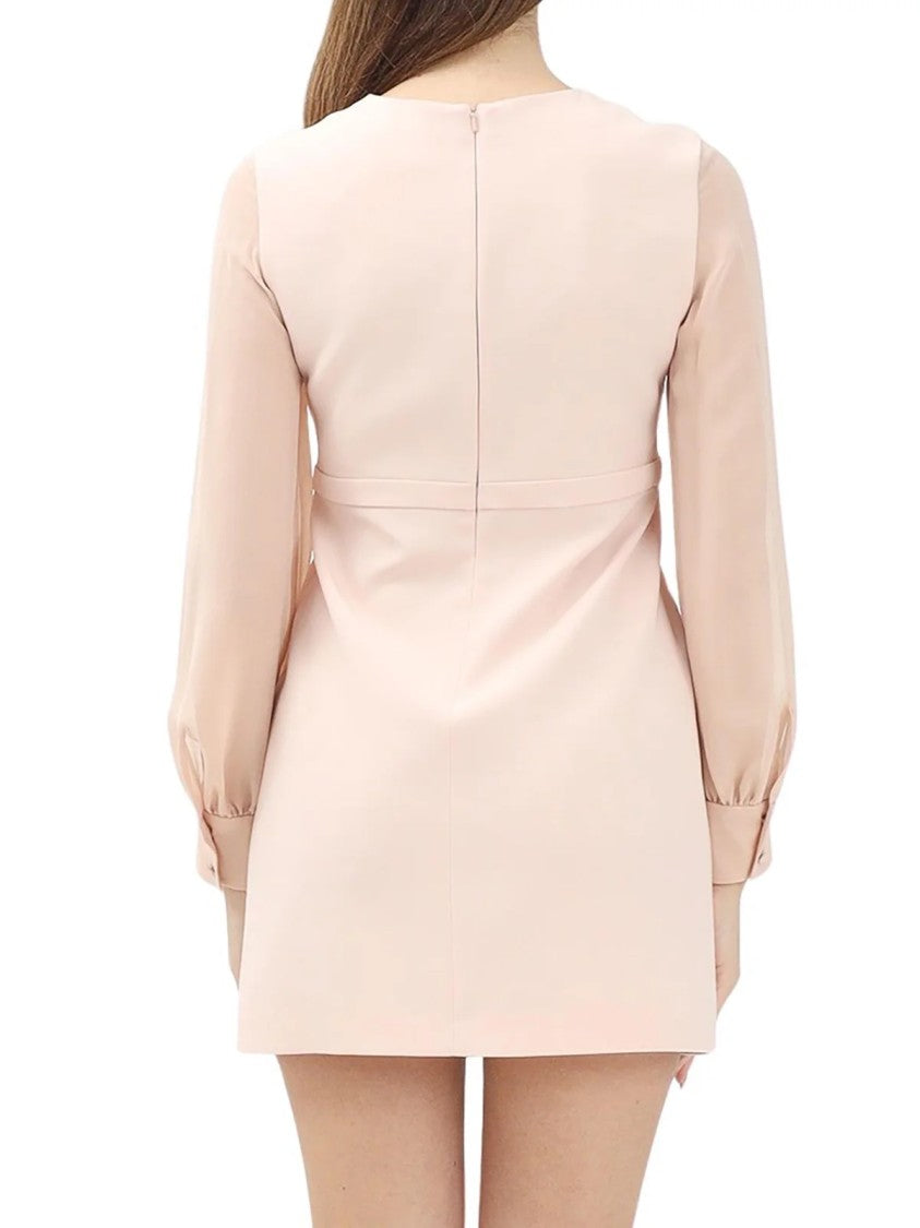 Max Mara Old Rose Ritmo Triacetate Polyester Dress