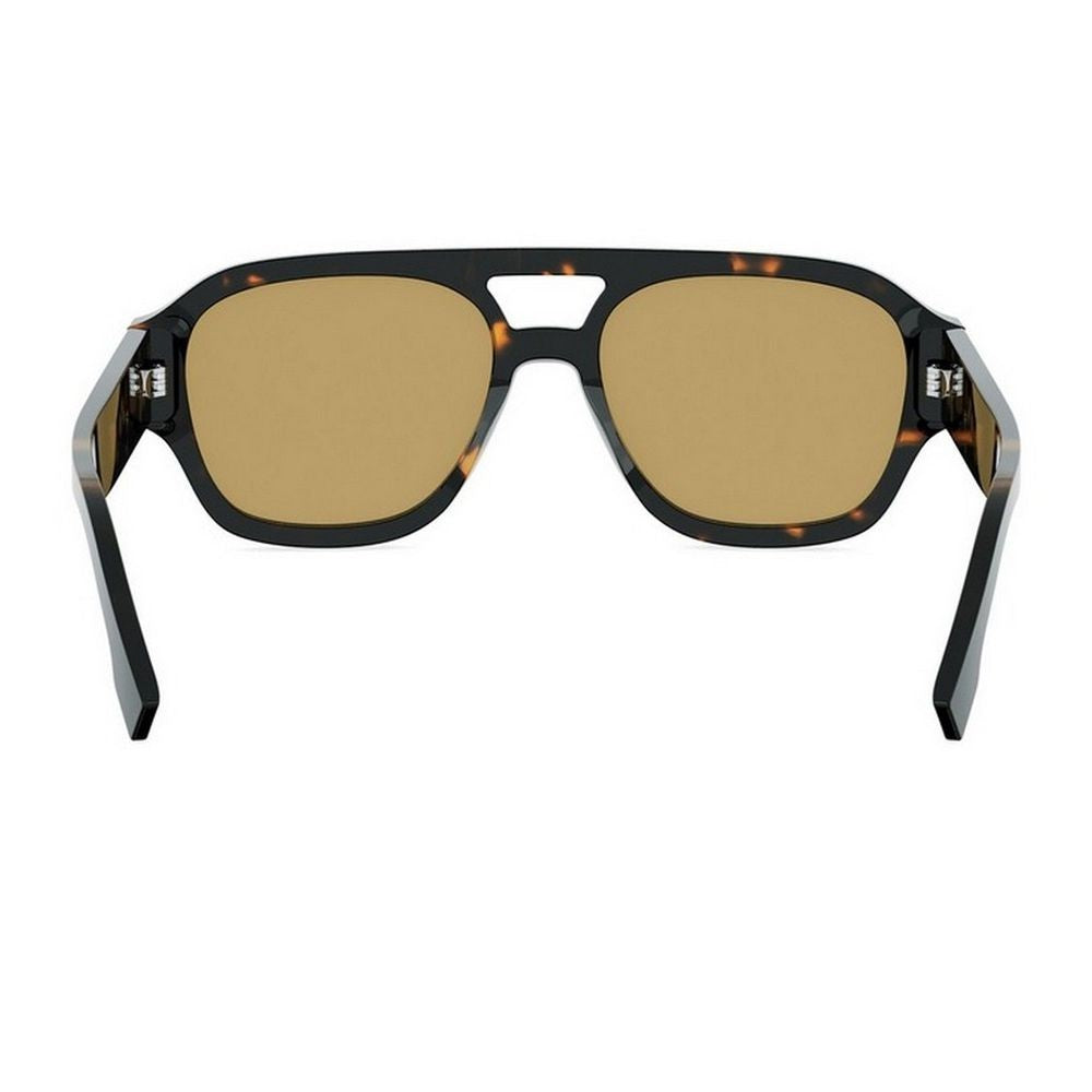 Fendi Graphy Aviator Sunglasses With Tortoiseshell Acetate Frame