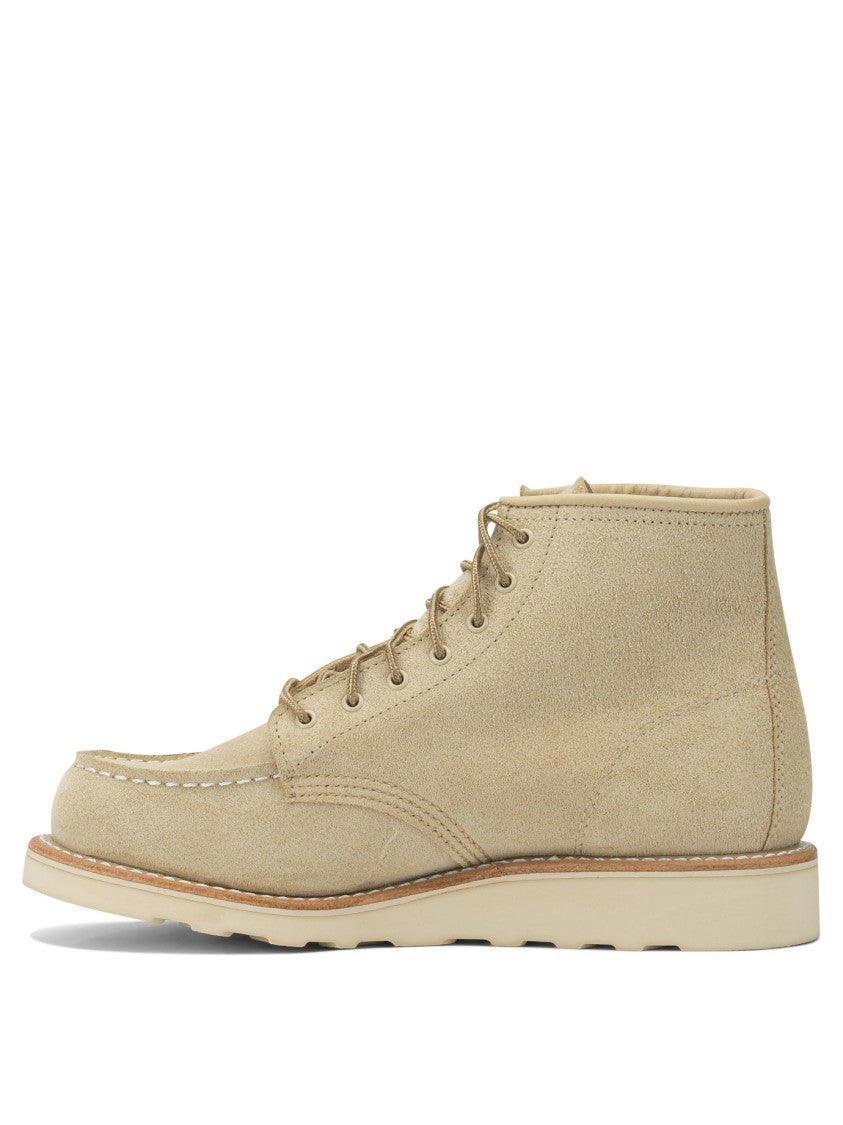 Red Wing 6'' Moc Toe 3328 Cream Abilen Lace-Up Ankle Boots