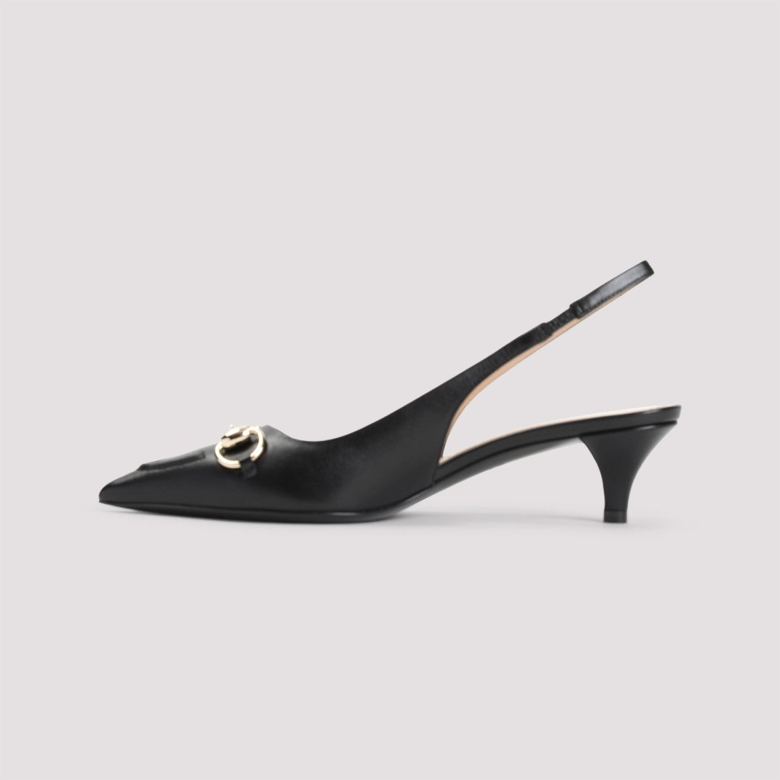 Gucci Elegant Slingback Pumps With Metallic Accent