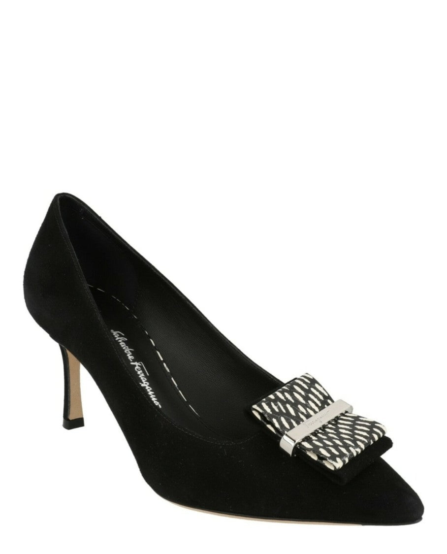 Ferragamo Winnie Leather Pumps - Narrow Width