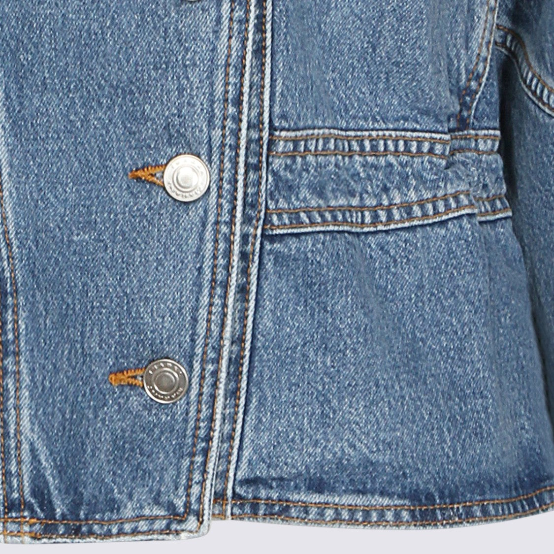 Isabel Marant Étoile Structured Denim Jacket With High Collar