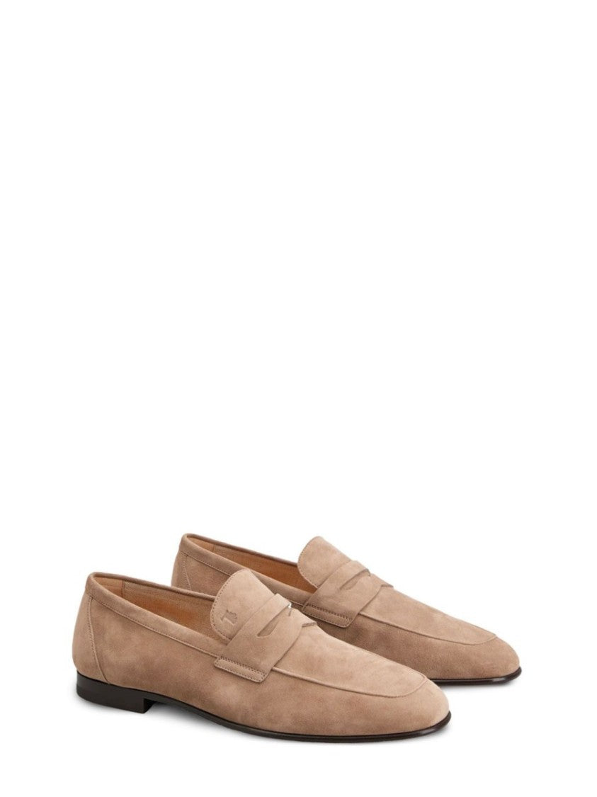 Tod's Deconstructed Brown Suede Loafer