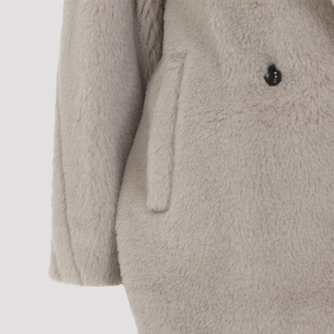 Max Mara Mid-Length Coat In Alpaca And Virgin Wool Blend