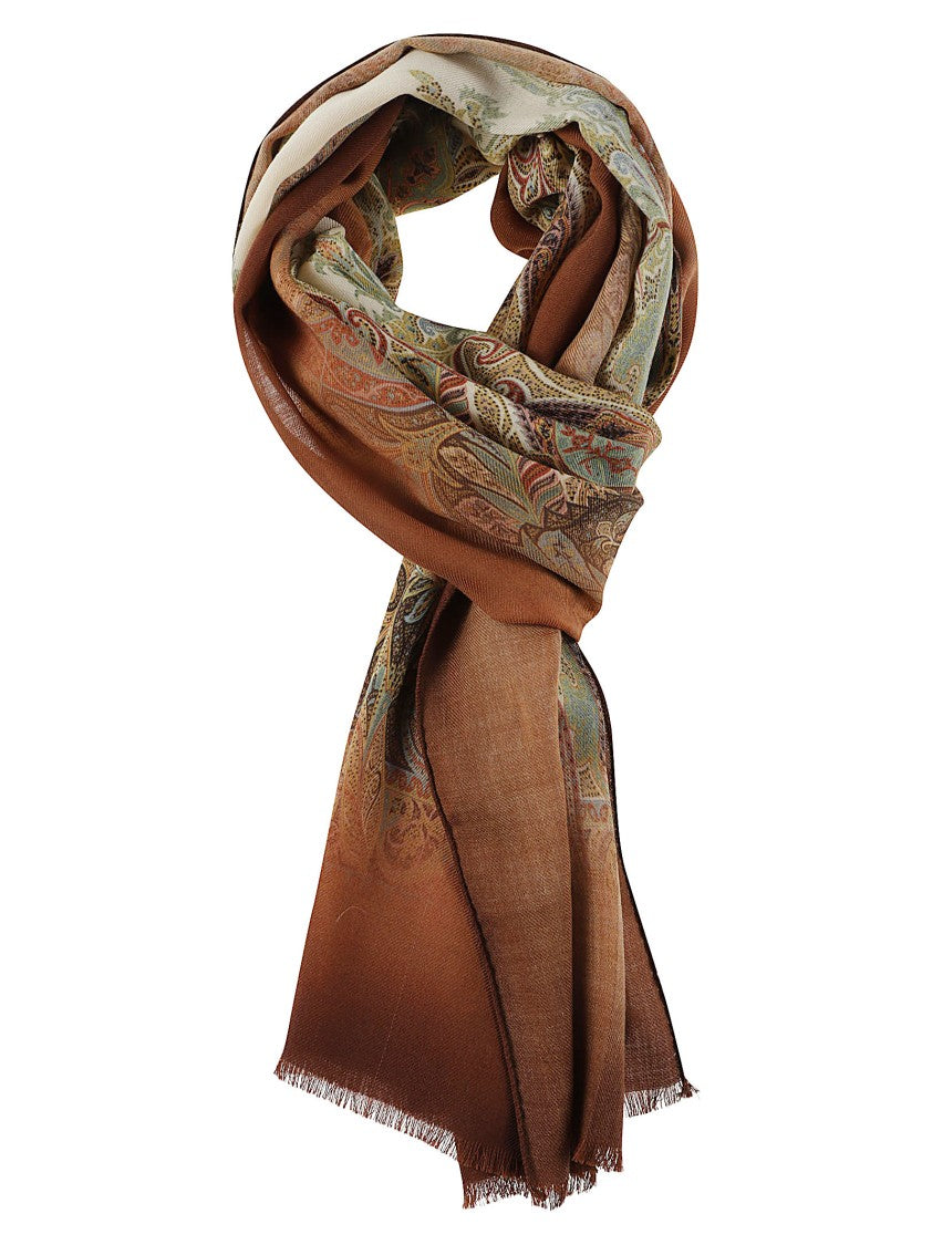 Etro Orfeo Paisley Wool Scarf