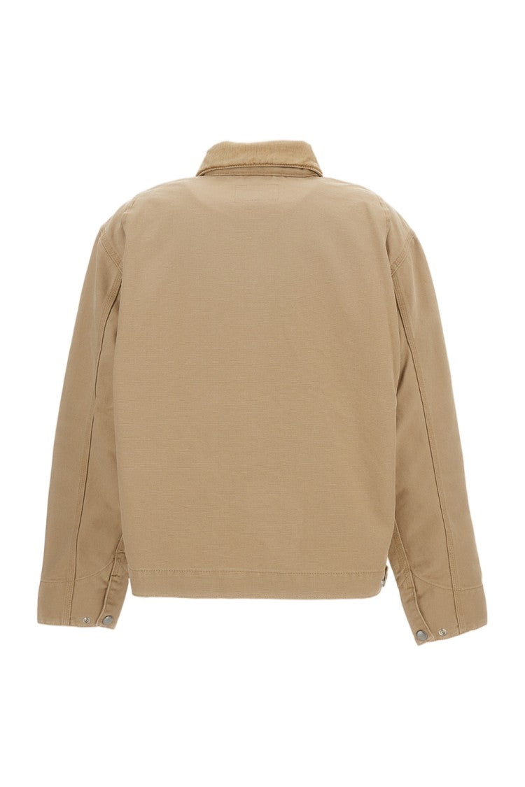 Carhartt Wip Dearborn Cotton Canvas Jacket With Zip Closure