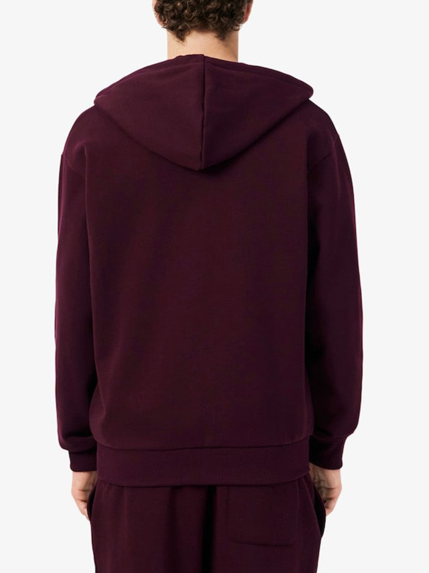 Lacoste Relaxed Fit Embroidered Zip-Up Hoodie