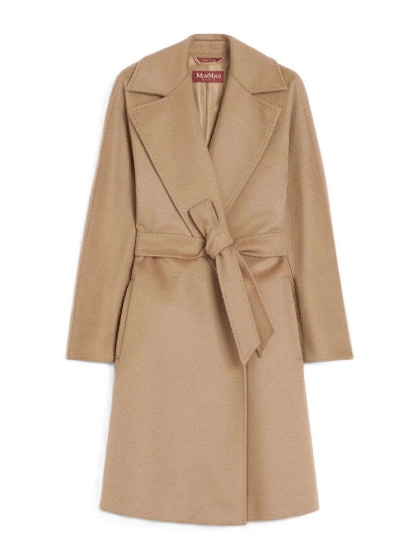 Max Mara Refined Brown Virgin Wool Coat