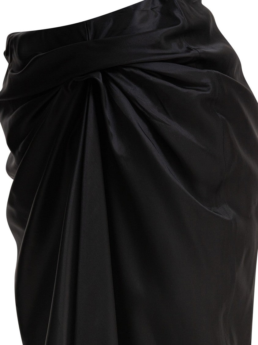 Balenciaga Fluid Draped Skirt