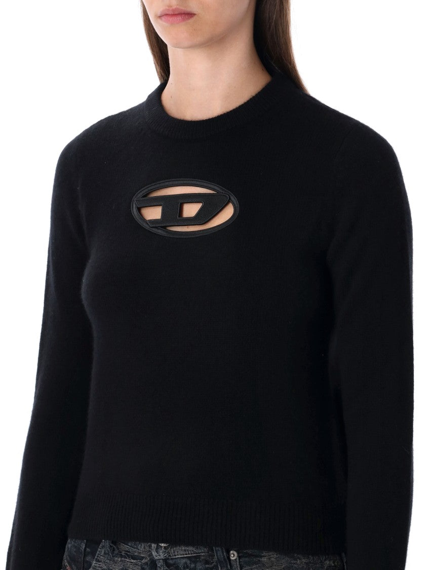 Diesel M-Areesa Slim Cut-Out Logo Sweater