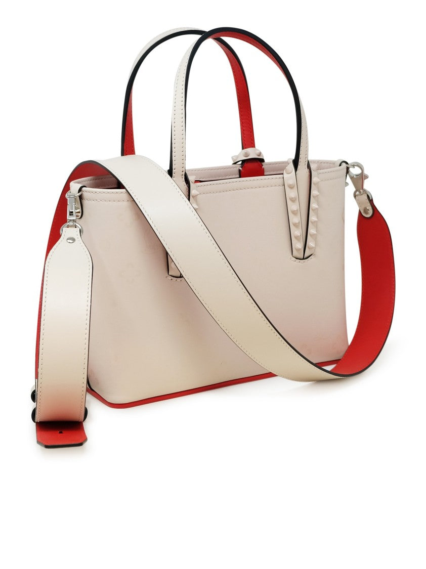 Christian Louboutin Leche Leather Cabata E/W Mini Calf Paris Loubinthesky Print Handbag
