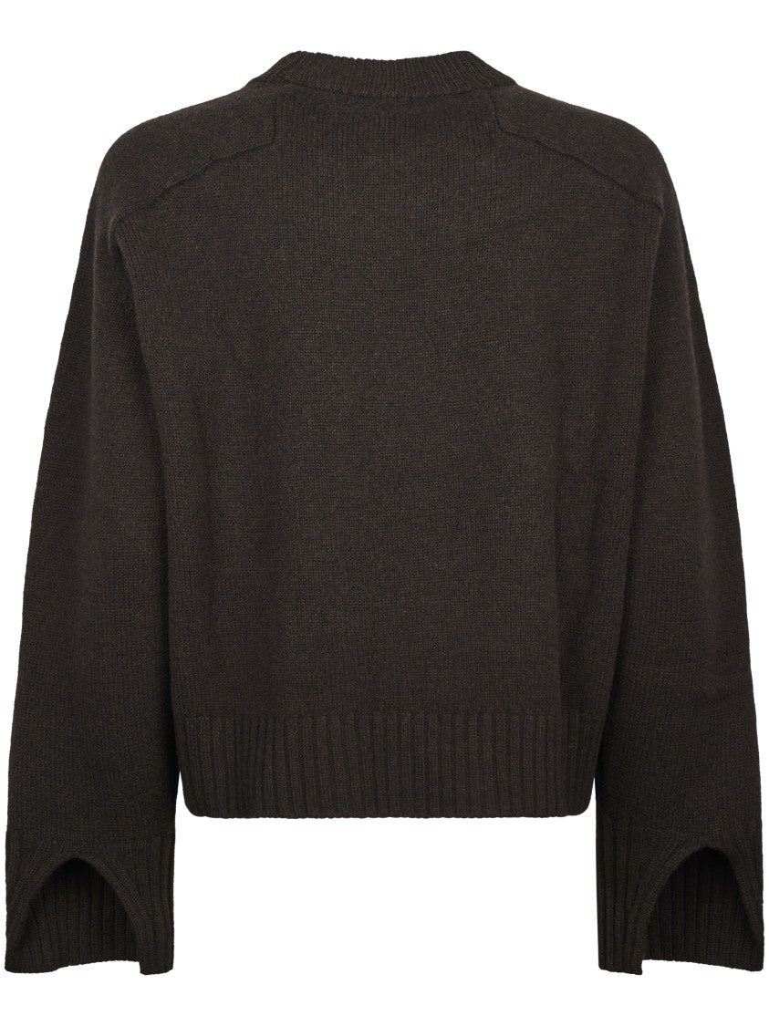 Soeur Cropped Sweater With Ribbed Detailing And Textured Knit