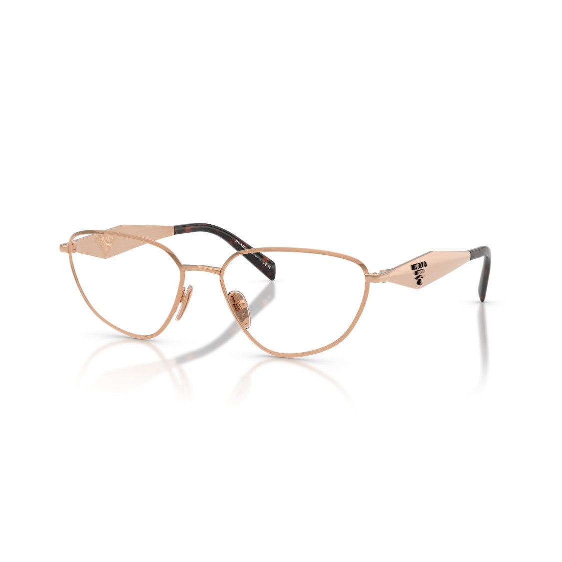 Prada Tortoiseshell 0Pr D52v Metal Cat-Eye Sunglasses