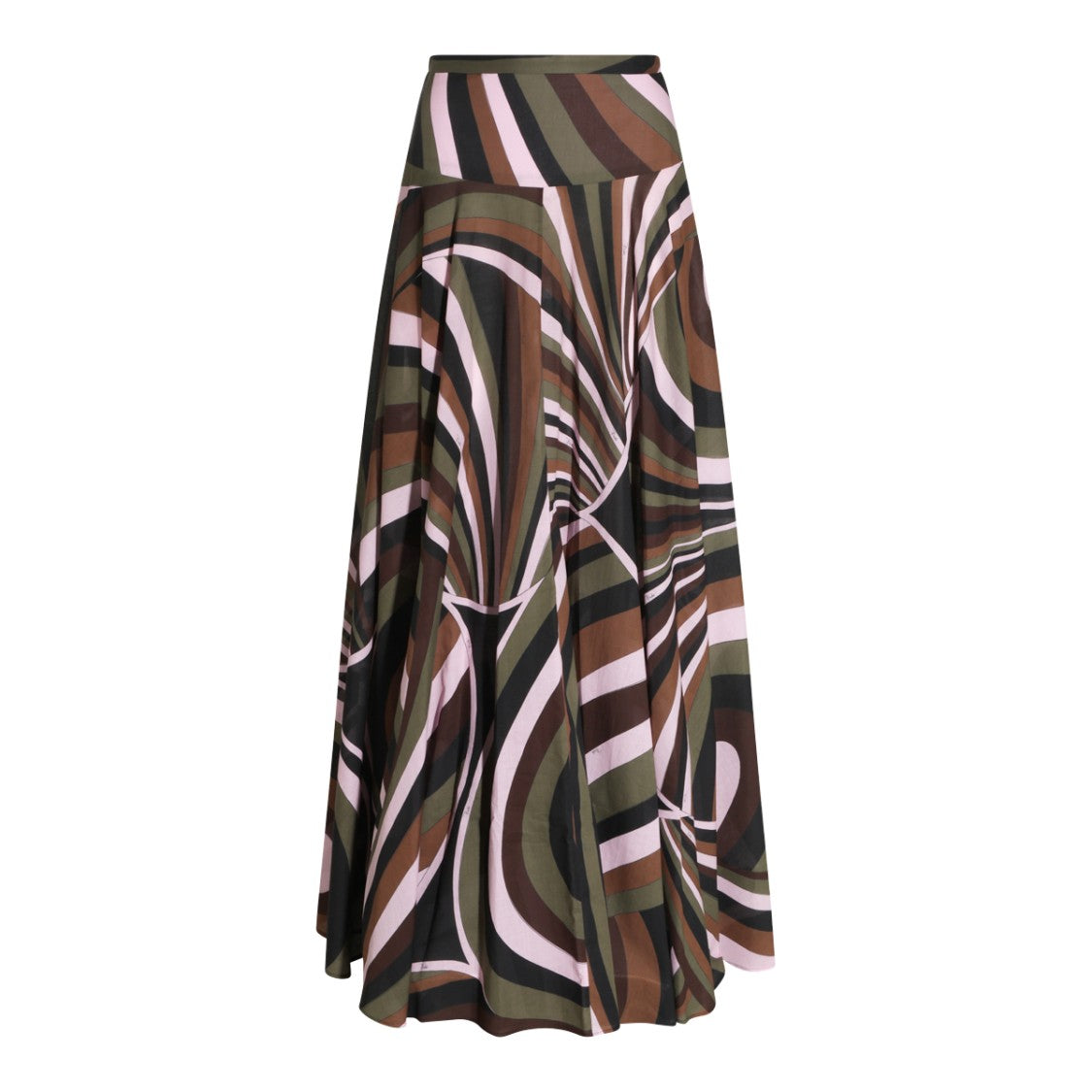 Emilio Pucci Flowing Full-Length Skirt With Bold Abstract Pattern