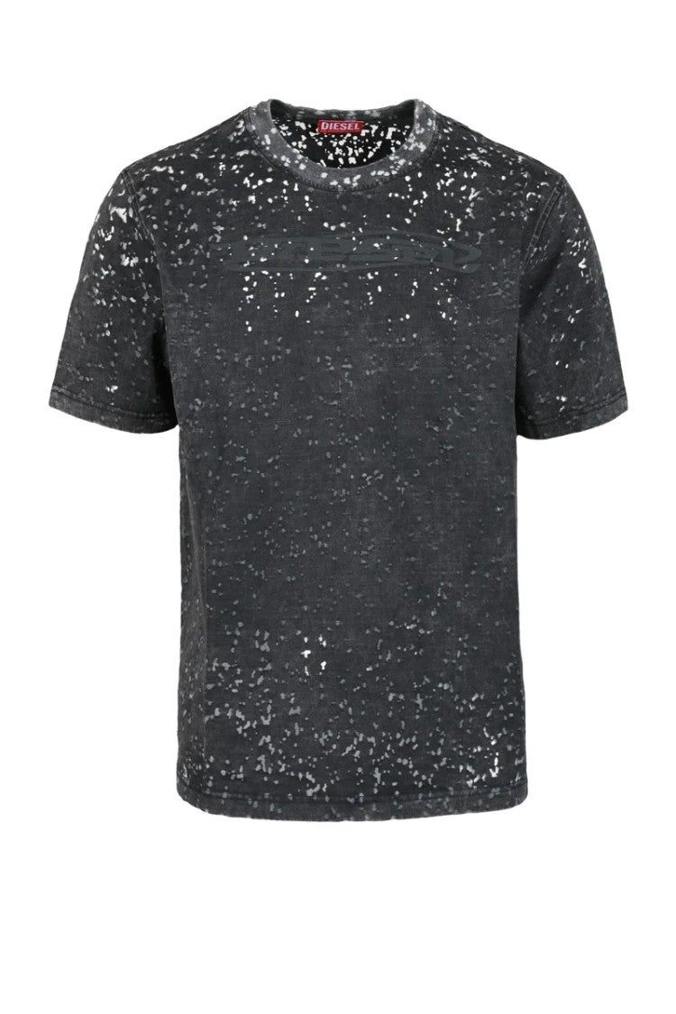 Diesel Grey Speckled Crewneck T-Shirt