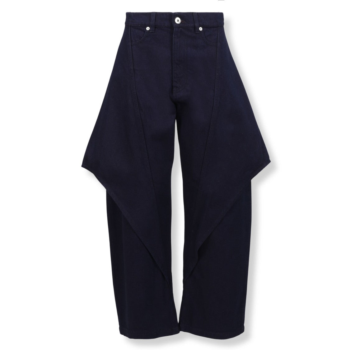 J. W. Anderson Cropped Sculptural Jeans With Unique Silhouette