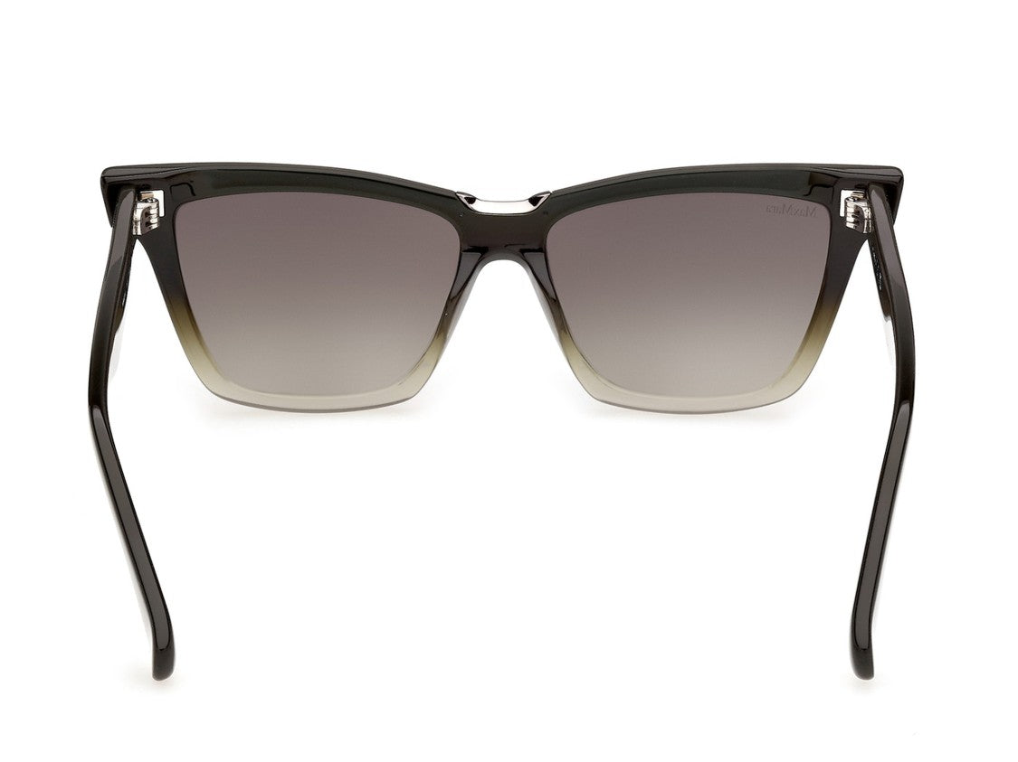 Max Mara Mm0212 Glossy Gradient Lens Oversized Square Sunglasses