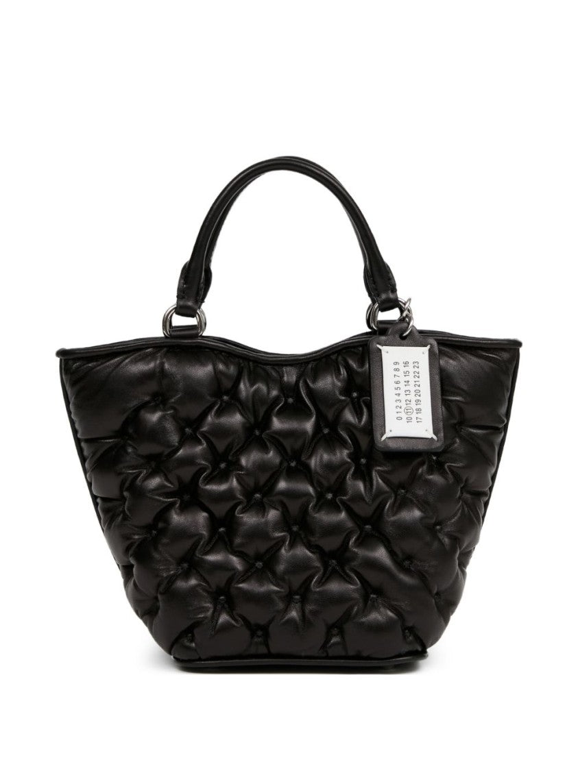 Maison Margiela Quilted Lambskin Handbag With Silver-Tone Hardware