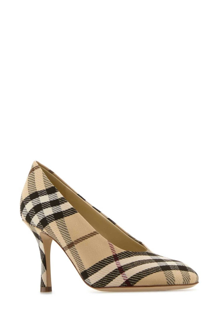 Burberry Embroidered Canvas Baby Pumps