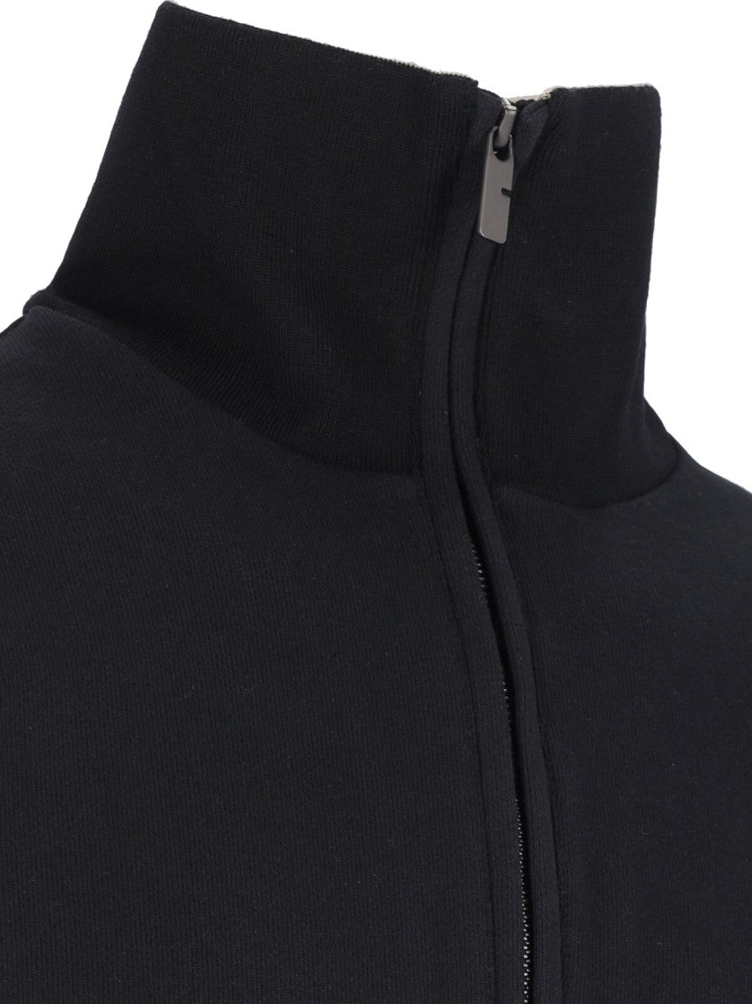 Burberry "Check" Zip Sweater – Black