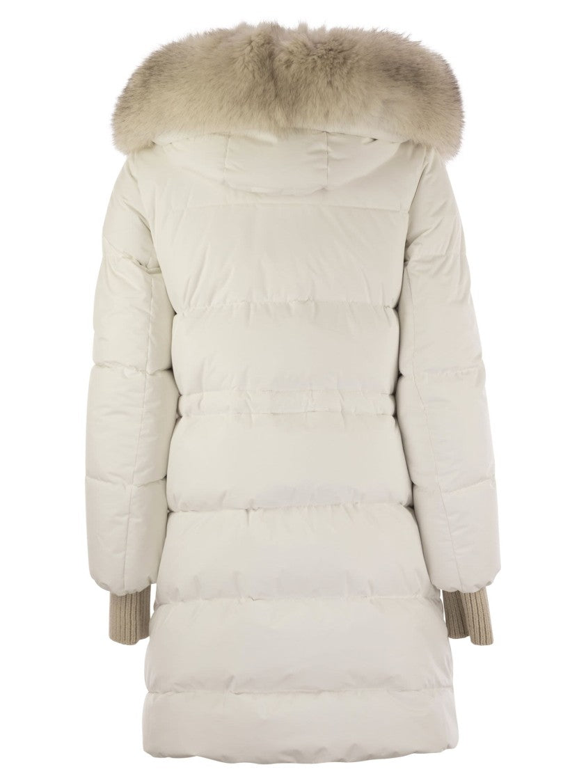 Moorer Talassa-Stp - Long Down Jacket With Hood