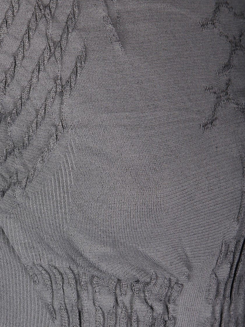 Roa Apparel Seamless 3D Knit Top With Hood In Dryarn