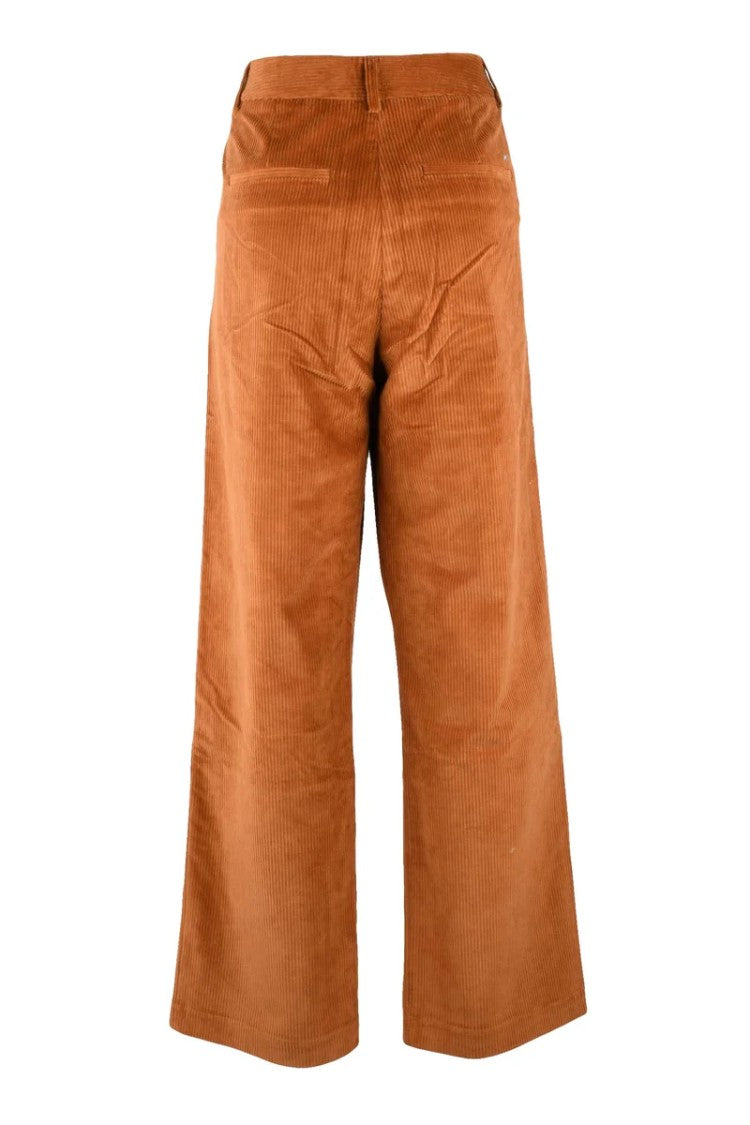 Tommy Hilfiger Relaxed Corduroy Trousers - Rust