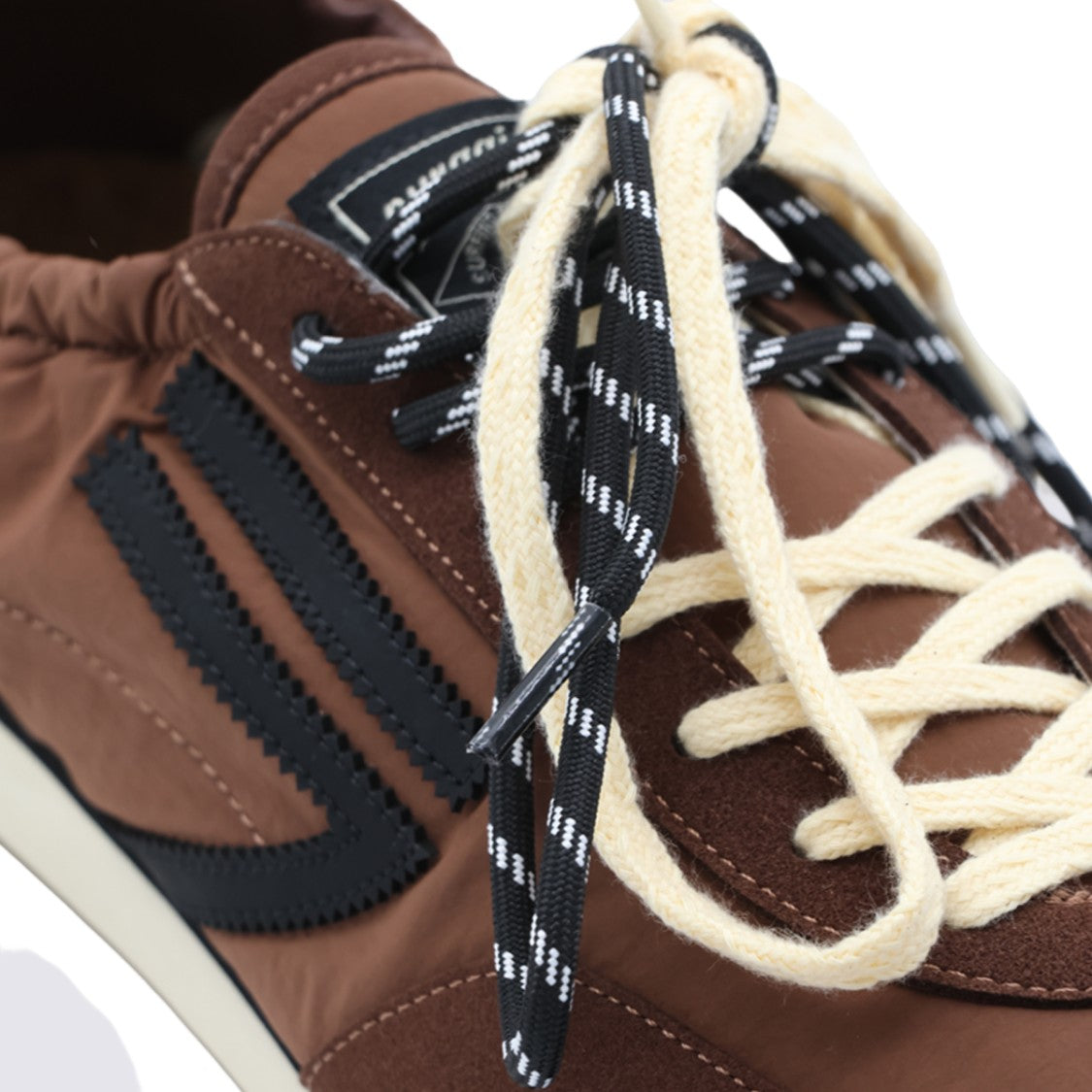 Puraai Dual-Tone Lace Low-Profile Sneakers