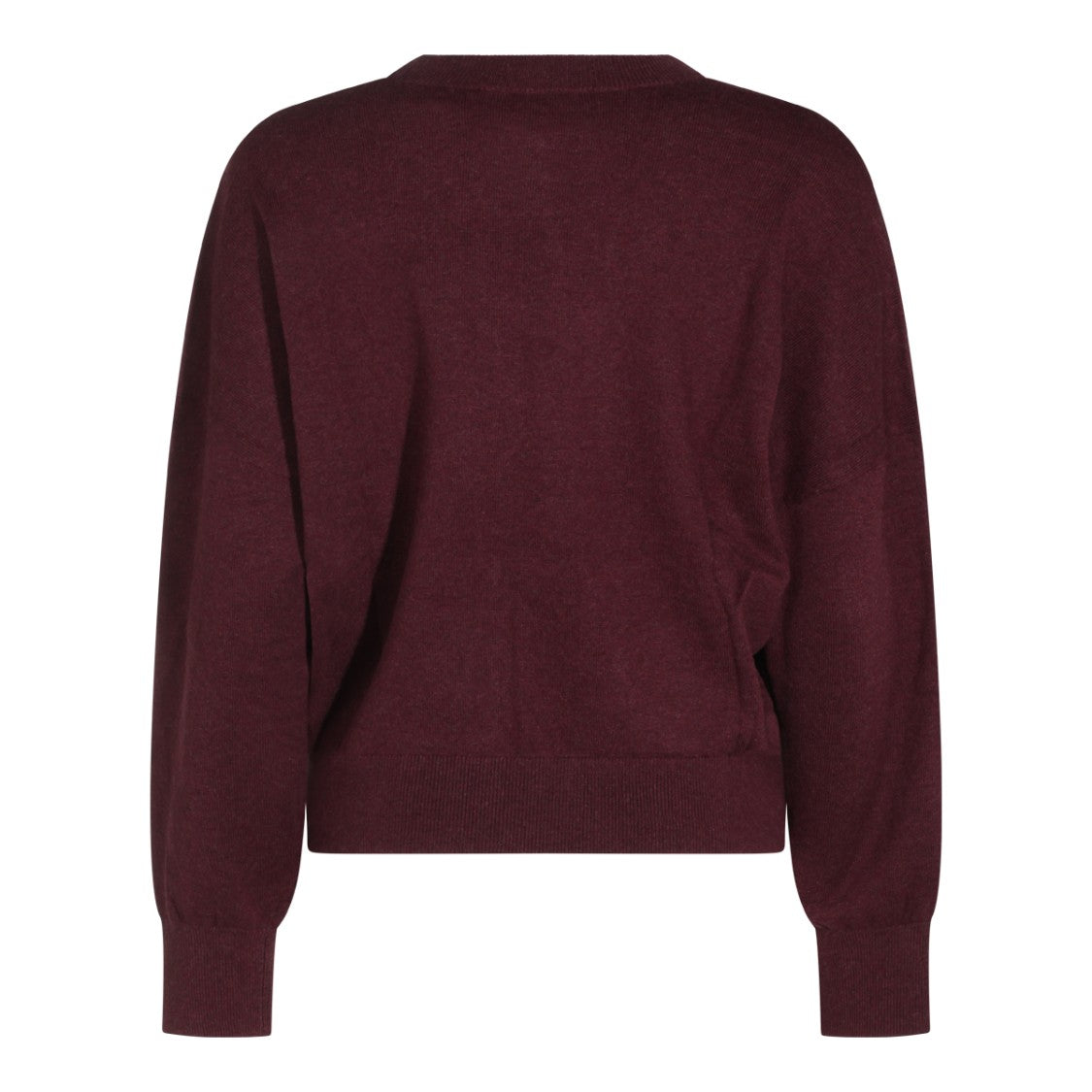 Isabel Marant Étoile Burgundy Relaxed Fit Abstract Emblem Sweater