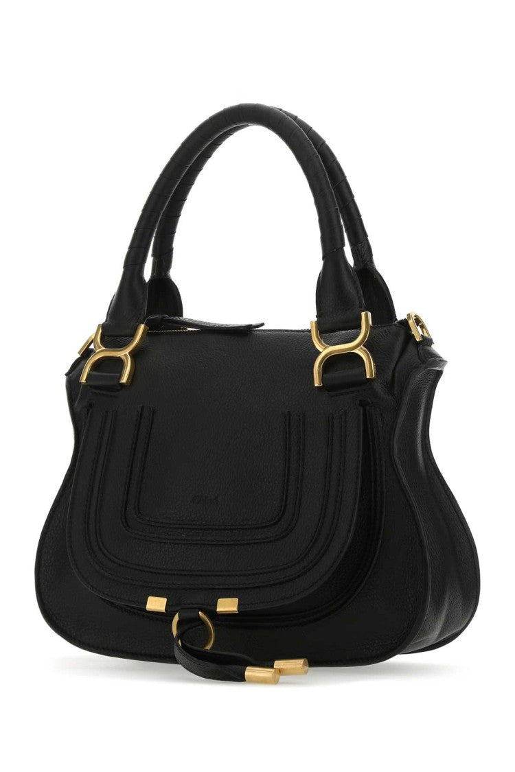 Chloé Black Leather Medium Marcie Handbag
