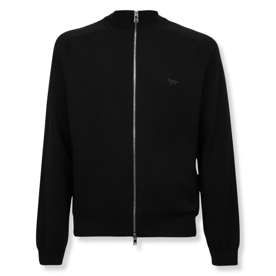 Maison Kitsuné Zip-Up Knit Sweatshirt