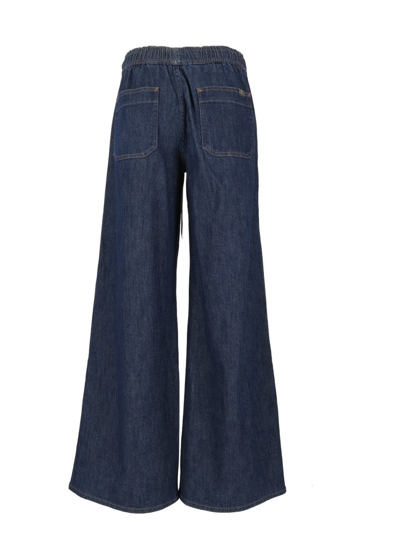 7 For All Mankind Halona Utility Pull On Wide-Leg Jeans