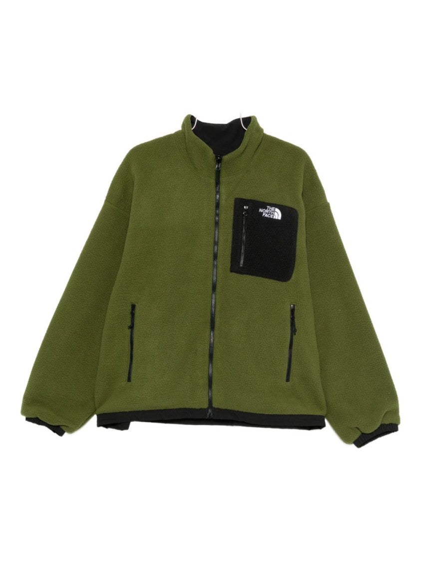 The North Face Olive Green Casual Jacket With Black Trim