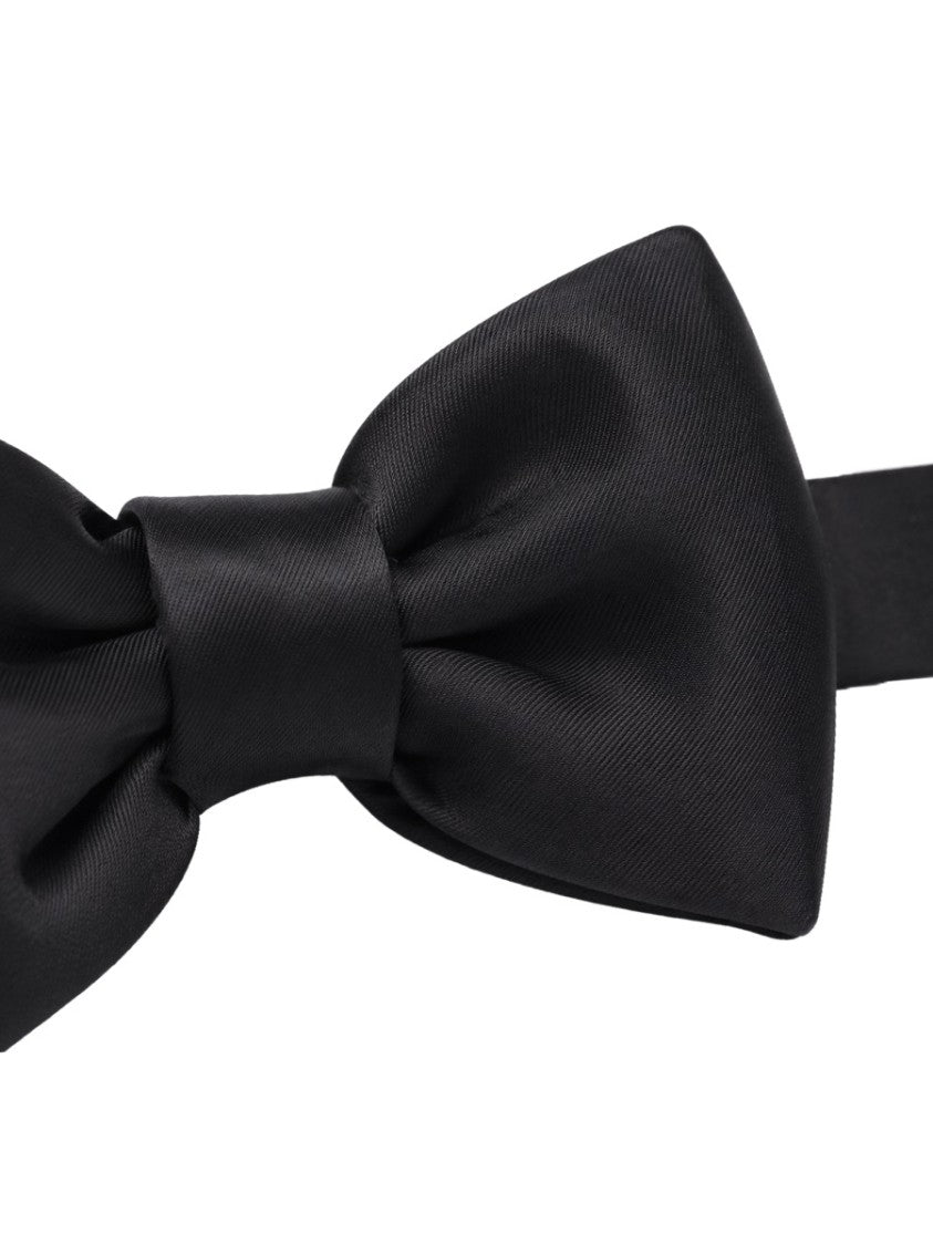 Tom Ford Pre-Tied Black Silk Mulberry Bow Tie