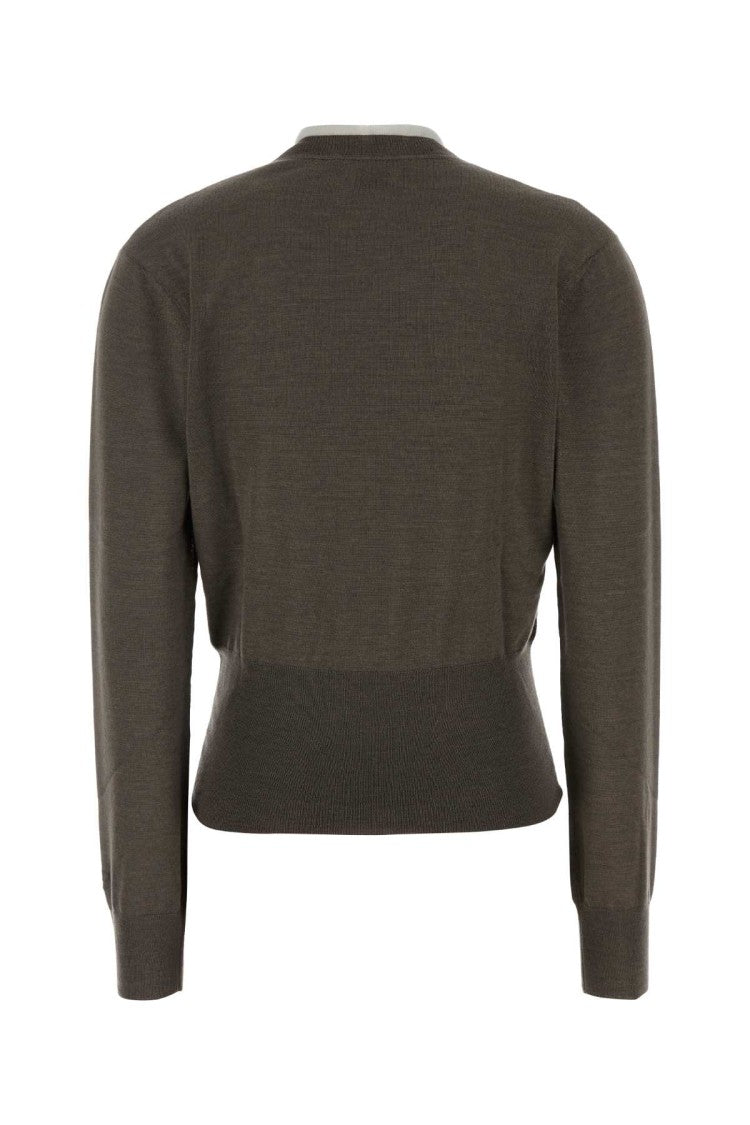 Fendi Dove Grey Cashmere Blend Sweater