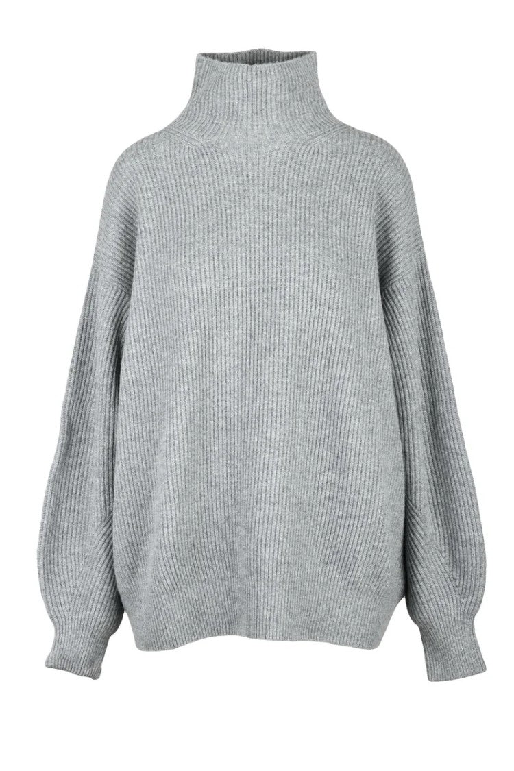 Sportmax Oversized Turtleneck Sweater - Grey